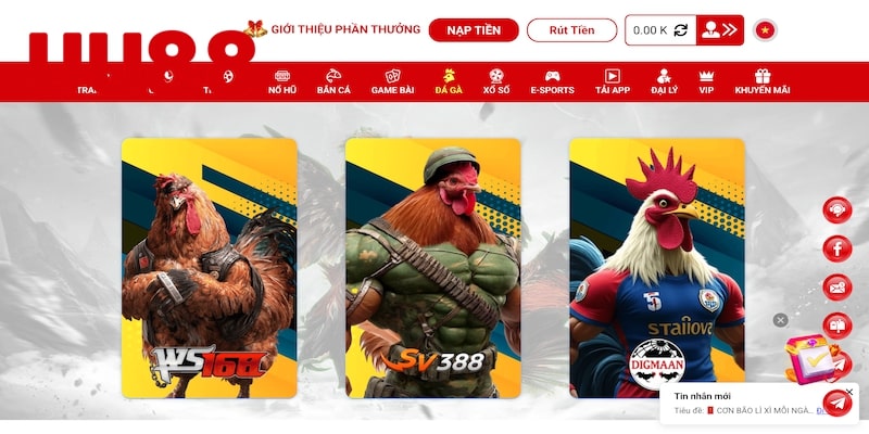 Live đá gà kịch tính chỉ có tại UU88